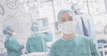 Poster - Animation of chemical equations over diverse surgeons in operating room