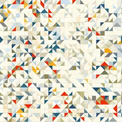 Wall Mural - Abstract geometric pattern with triangles