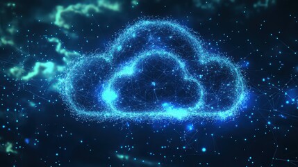 Poster - Data processing and cloud computing revolutionize digital technology, offering engineers innovative solutions for handling complex projects and large datasets