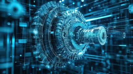 Poster - Data processing, cloud computing, and digital technology converge to provide engineers with advanced tools for handling complex engineering challenges