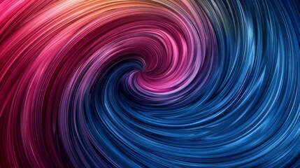 Poster - A vibrant swirl of colors, blending pink and blue hues in an abstract motion, perfect for creative backgrounds and designs.