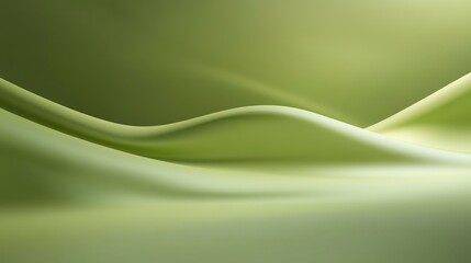 Fototapete - Minimalist green background with a smooth gradient effect, great for environmental or fresh visual concepts.