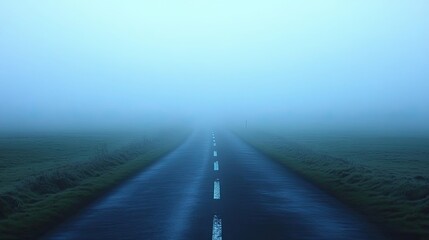 A Foggy Road Leading into the Unknown