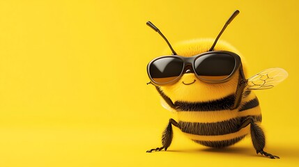 Cool Bee in Sunglasses