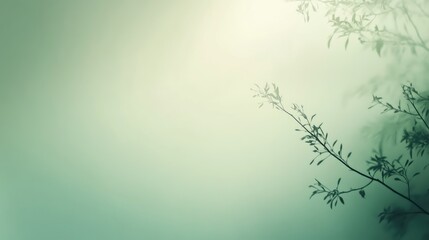 Fototapete - Soft green gradient background, providing a calm and refreshing visual texture.