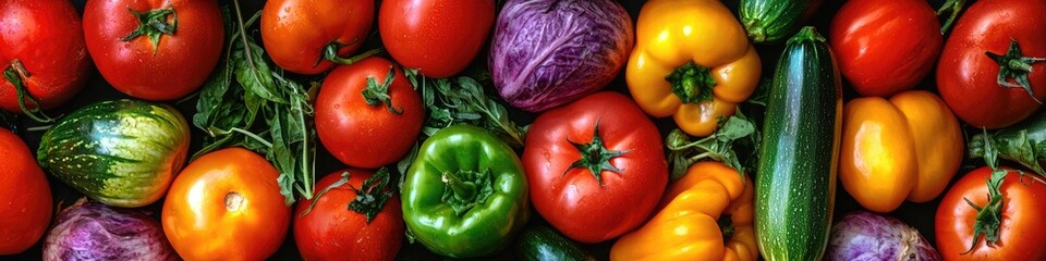 Wall Mural - background from different vegetables. Selective focus