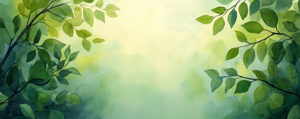 A serene background with gentle greens and soft light, perfect for nature themes, relaxation, or tranquil designs.