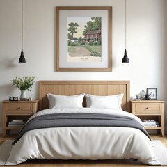 Wall Mural - modern bed room interior design