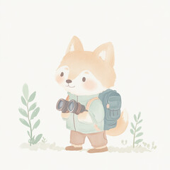 Poster - Cute Dog Explorer.