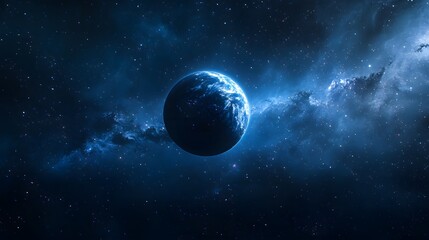 Wall Mural - a distant planet in the cosmos