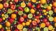 © Артур Комис - background from different berries and fruits. Selective focus