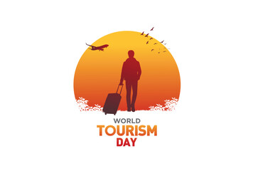 Wall Mural - World Tourism Day concept vector illustration. Travel concept illustration.