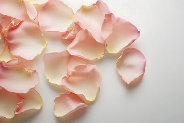 Canvas Print - pink rose petals