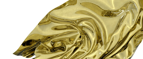 Poster - A golden abstract swirl Luxurious and elegant