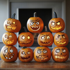 imagine pumpkins with funny facial expressions --chaos 40 --stylize 400 --v 6.1 Job ID: 65e6259b-9b6e-4aa4-b958-8dee82173071