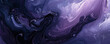 © wolfhound911 - Liquid paints in dark, moody colors like deep purple, midnight blue, and charcoal, flowing together with a glossy texture that adds depth and drama.