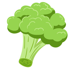 Wall Mural - broccoli illustration for card website, application, printing, document, poster design, etc.