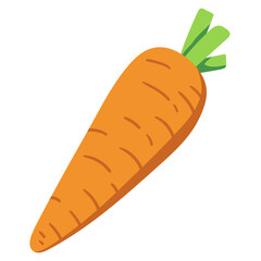 Wall Mural - carrot illustration for card website, application, printing, document, poster design, etc.