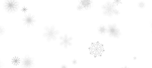 Poster - Snowflake Symphony: Magnificent 3D Illustration Showcasing Falling Holiday Snowflakes in Harmony
