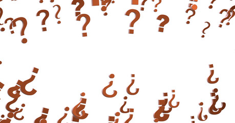 Aufkleber - colored question marks background concept
