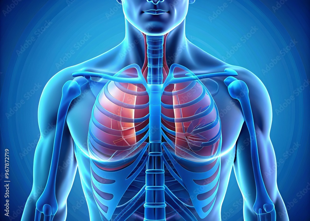 Male chest anatomy vector illustration detailed illustration style ...