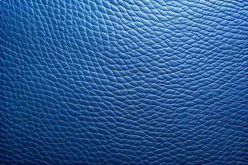 Canvas Print - Detailed close-up of blue leather with unique pattern