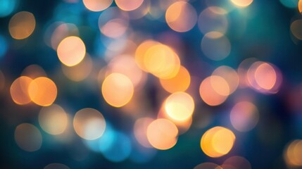 Sticker - A blurred background of colorful bokeh lights creating a festive atmosphere.