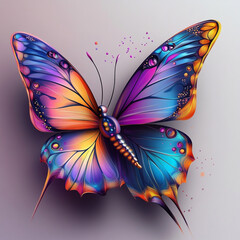 colorful butterfly, art