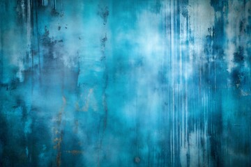 Wall Mural - Abstract blue background with brush strokes and modern shapes