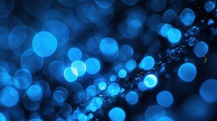 Poster - Abstract Blue Bokeh Background