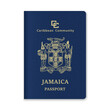 © magr80 - Jamaica Passport Cover with Gold Emblem and Text