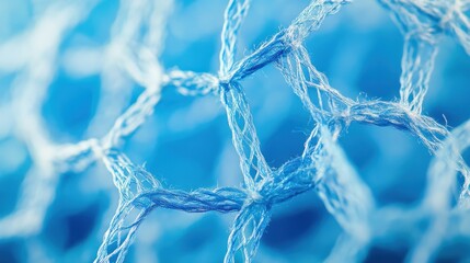 Abstract Blue Net Macro