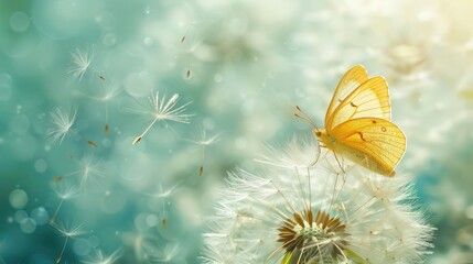 The Butterfly on Dandelion