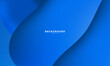 © Atsy - Blue banner template with fluid background