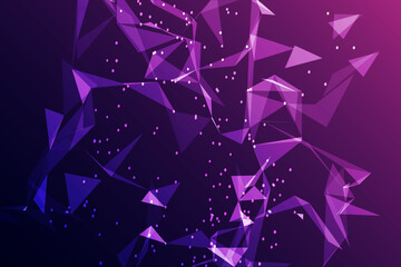 Poster - Dark blue pink triangle color gradient background, texture blur abstract background, abstract gradation blur texture. Blurred colored soft gradient background for presentation, banner, backdrop