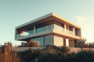 Canvas Print - House with Balcony