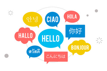 Png language learning element, transparent background