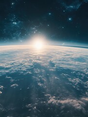 Wall Mural - Space Station Earth View