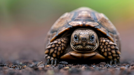 Canvas Print - turtle on the grass