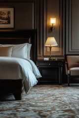 Poster - Bed and Chair in Bedroom