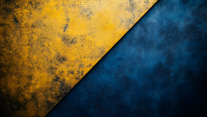 Poster - Abstract texture featuring a striking yellow and blue design, perfect for backgrounds, wallpapers, or modern art projects.