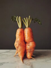 Canvas Print - Carrots on Table