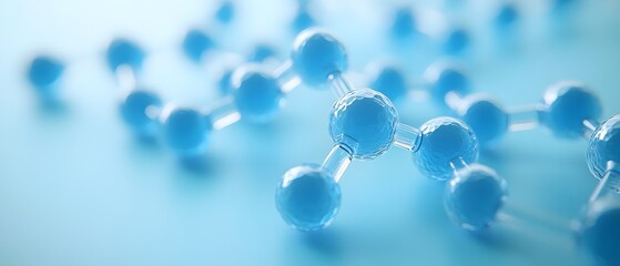 Detailed scientific diagram showcasing the molecular structure and annotations of the L Carnitine compound set against a soft blue background ideal for educational