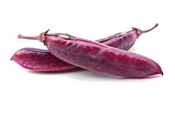 Aufkleber - A pair of purple vegetables sit atop a white surface, perfect for adding a pop of color to your designs