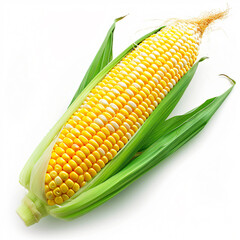 Corn isolated on white