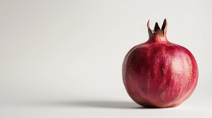 Canvas Print - Red Pomegranate on White Surface