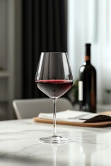 Wall Mural - Red wine on a table