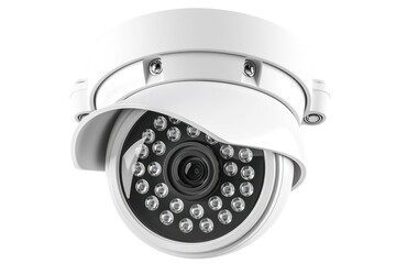 Aufkleber - A close-up shot of a camera lens on a clean white surface, ideal for use in product photography or as a design element