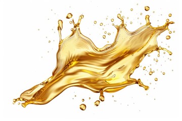 Poster - A single splash of liquid on a white surface