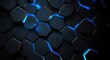 © matoya - Abstract Hexagon Pattern with Glowing Edges